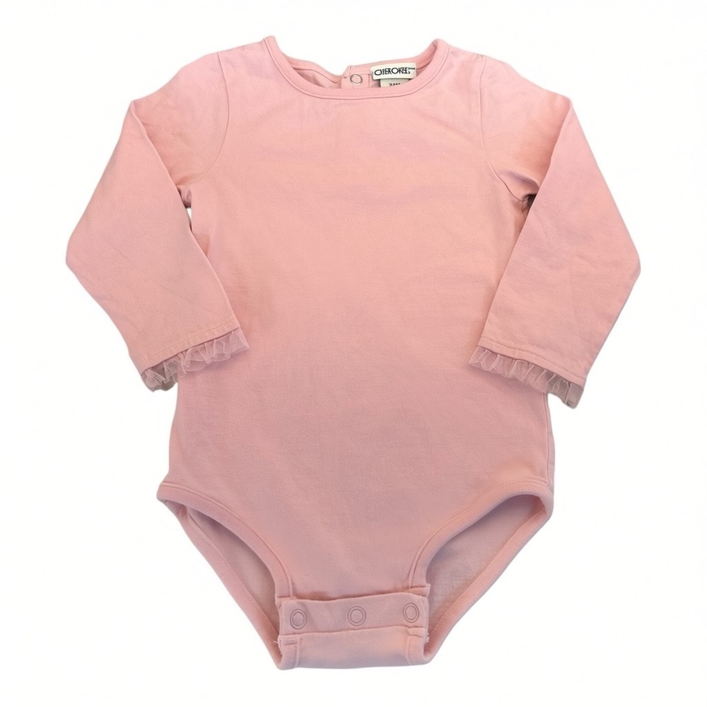 Cherokee Soft Pink Long Sleeve Bodysuit